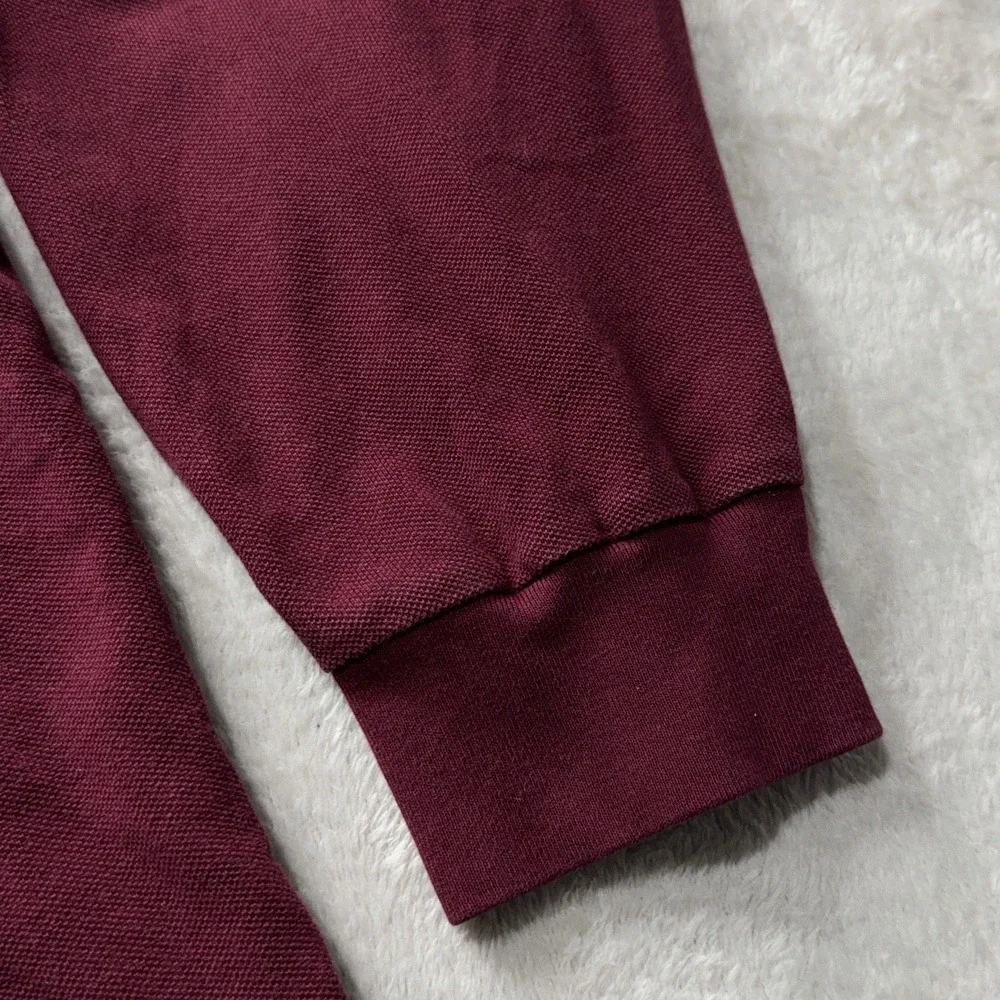 Polo Ralph Lauren Polo Shirt Mens 2XL Maroon Long Sleeve Cotton Pony Logo Casual